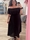 VESTIDO CUELLO BARCO NEGRO - Imagen 2