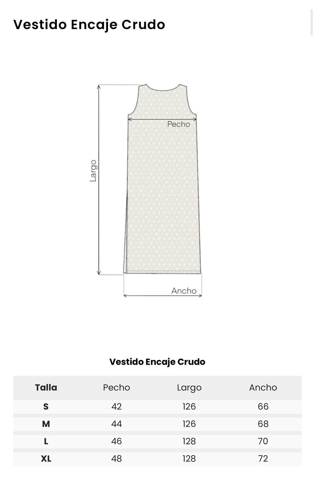 VESTIDO ENCAJE CRUDO MAD INFLUENCE - Imagen 3