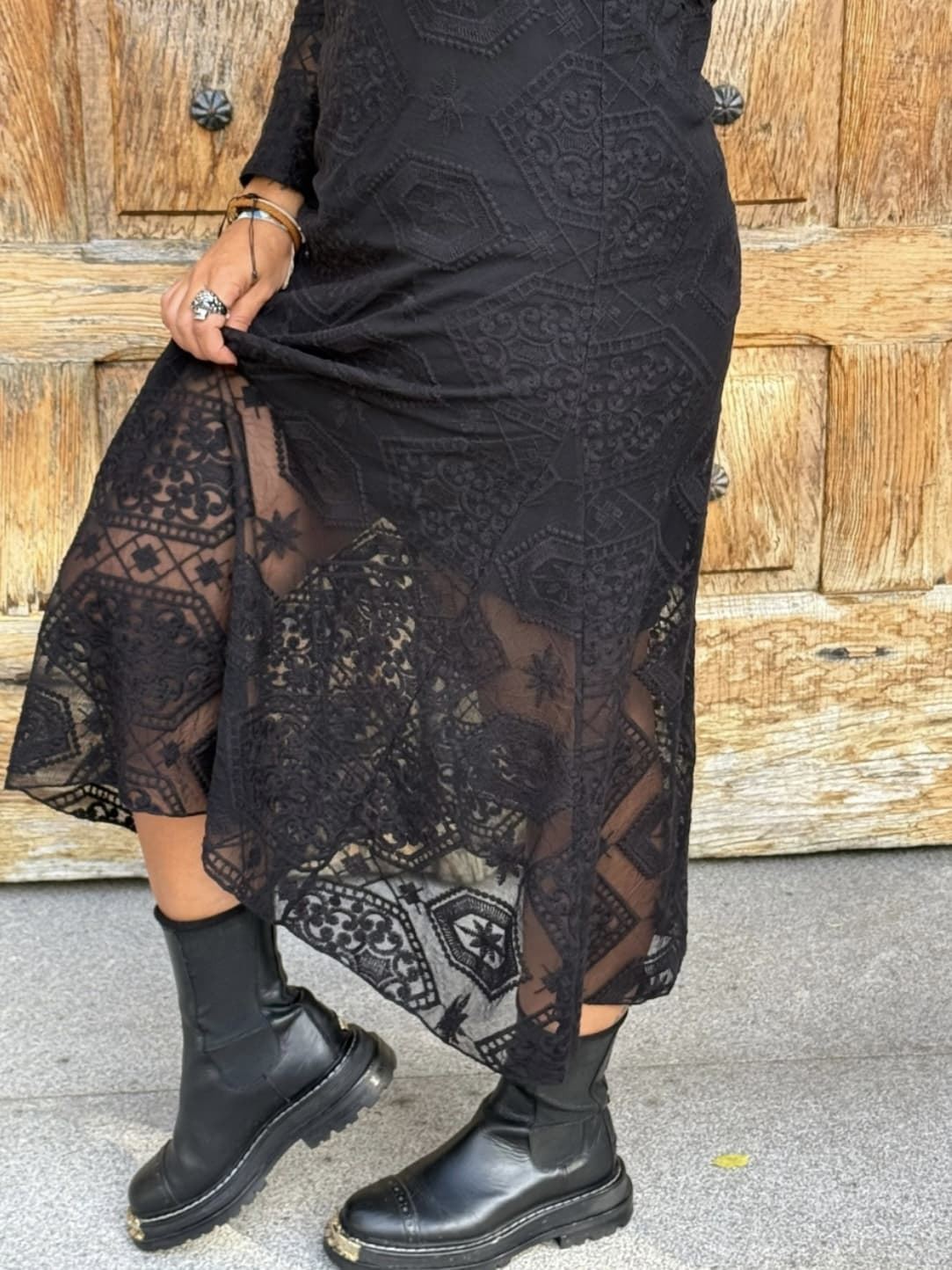 VESTIDO ENCAJE EVASÉ MAD INFLUENCE - Imagen 3