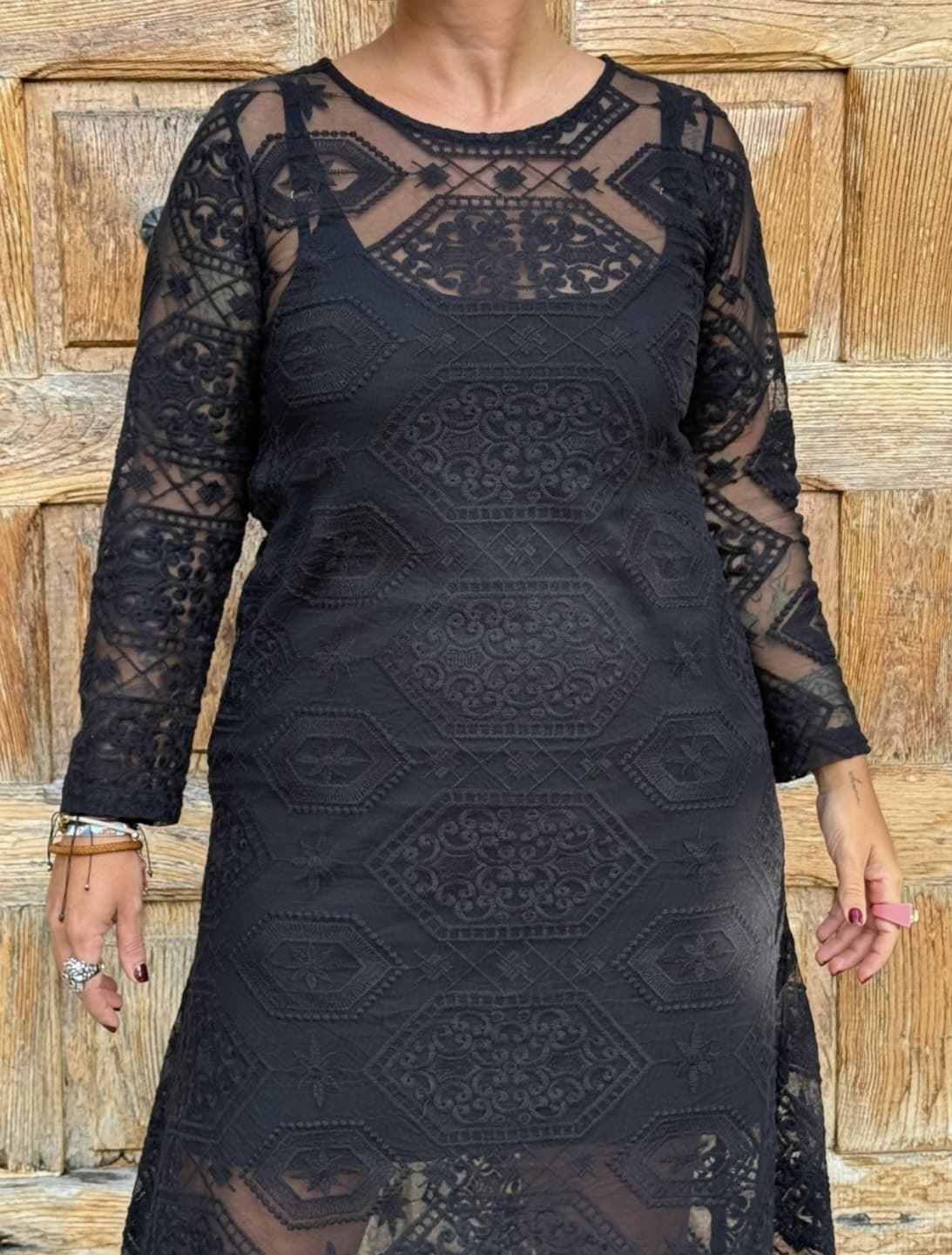 VESTIDO ENCAJE EVASÉ MAD INFLUENCE - Imagen 4