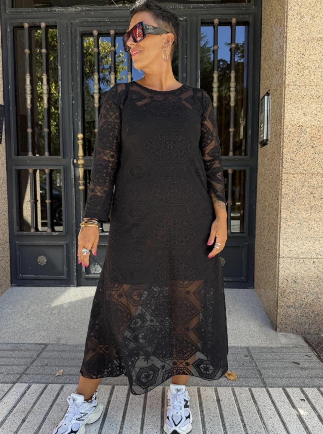 VESTIDO ENCAJE EVASÉ MAD INFLUENCE - Imagen 5