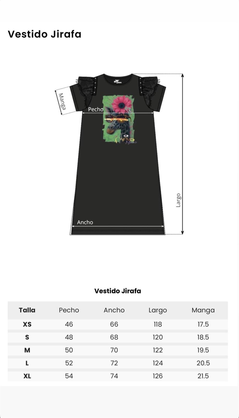 VESTIDO JIRAFA MAD INFLUENCE - Imagen 3