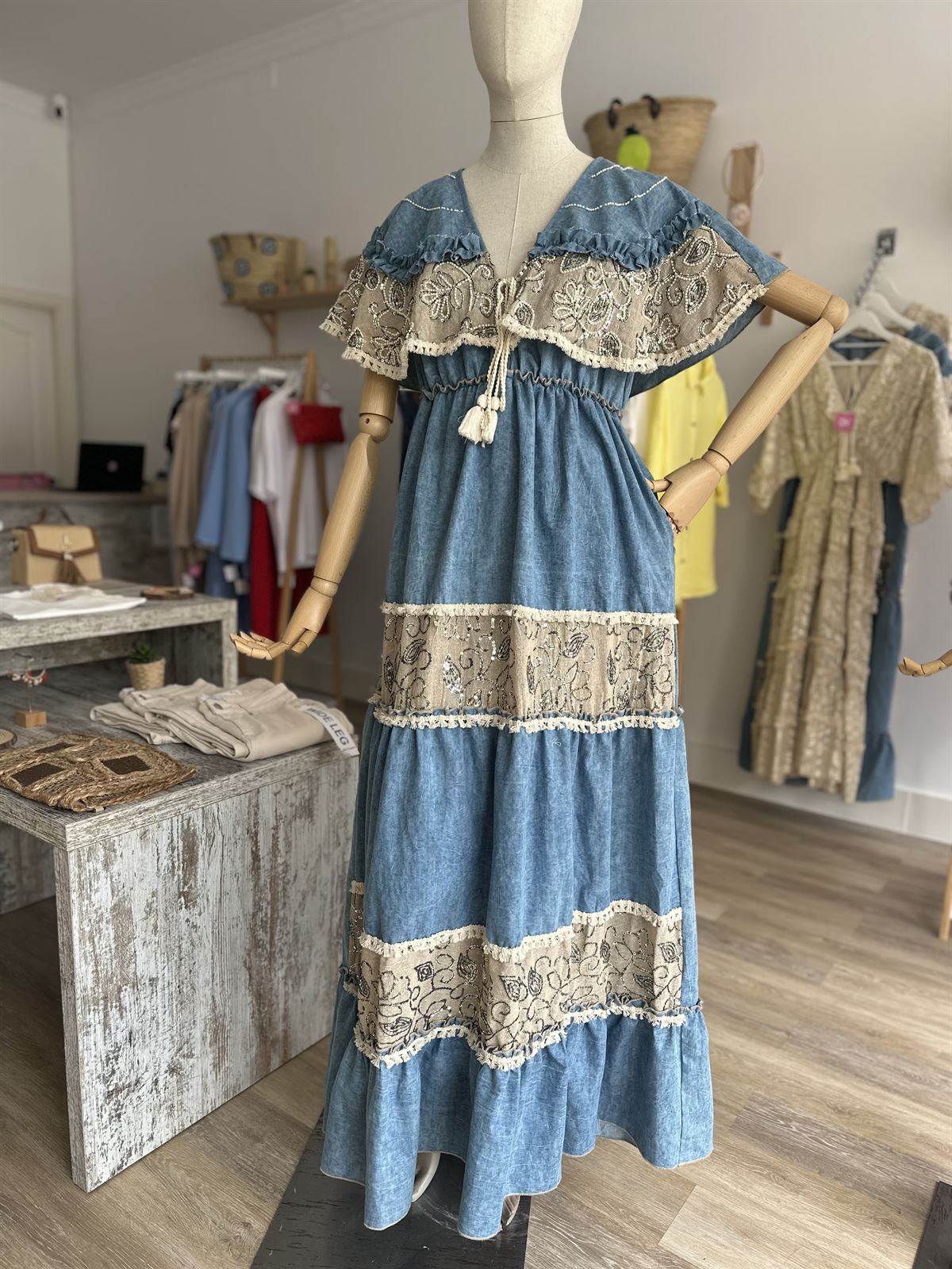 VESTIDO LARGO BOHO - Imagen 3