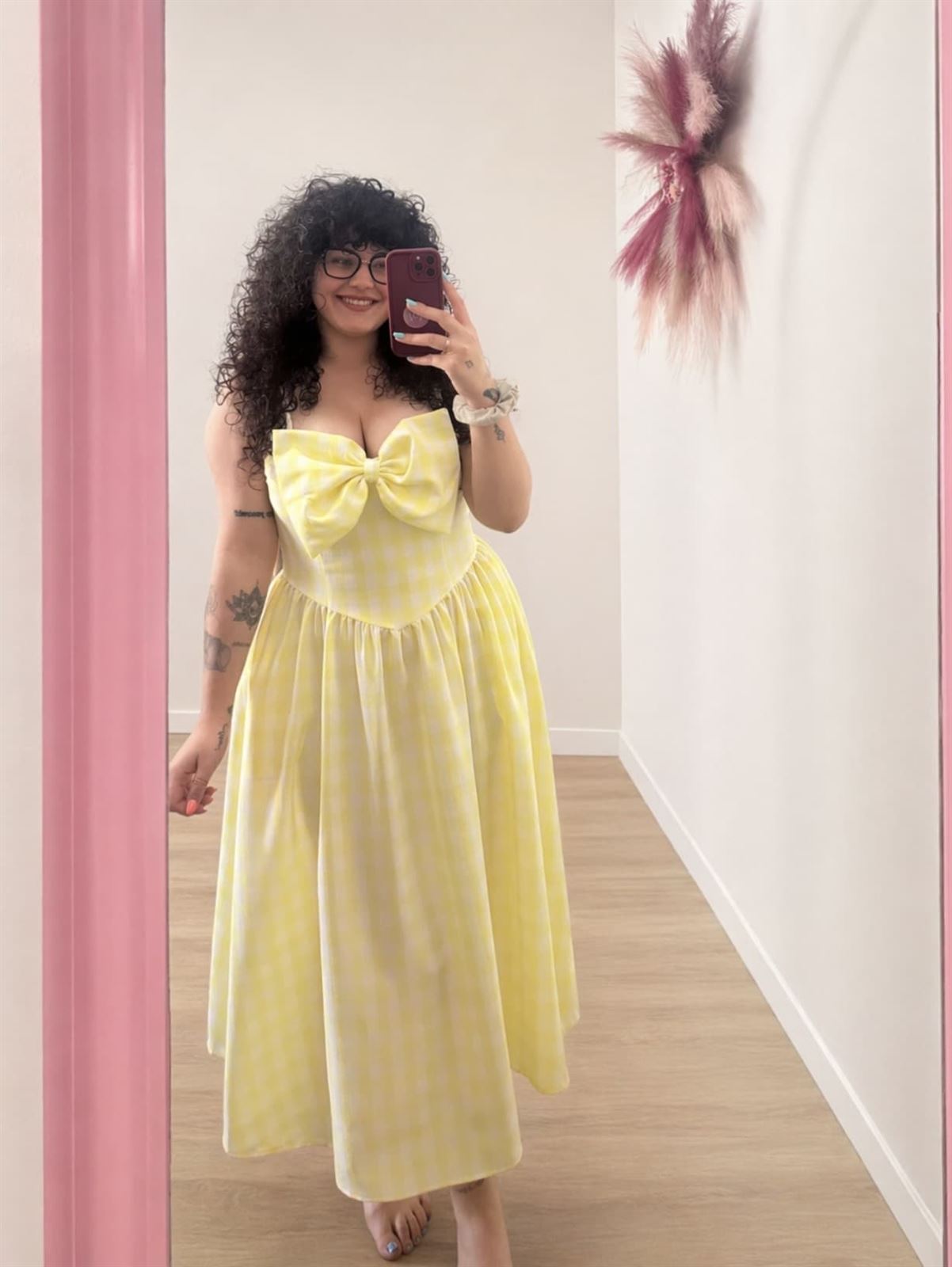 VESTIDO LAZO VICHY - Imagen 1