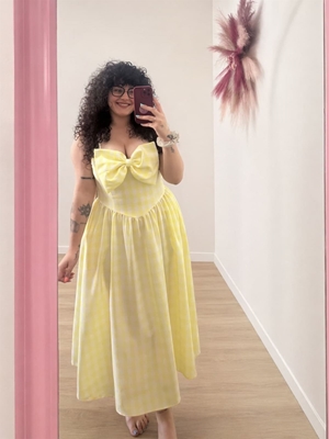 VESTIDO LAZO VICHY - Imagen 1