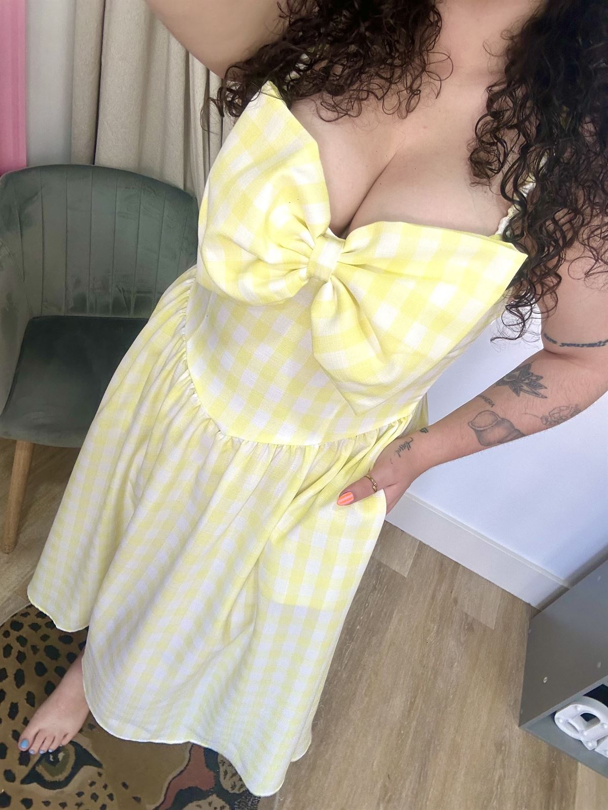 VESTIDO LAZO VICHY - Imagen 3