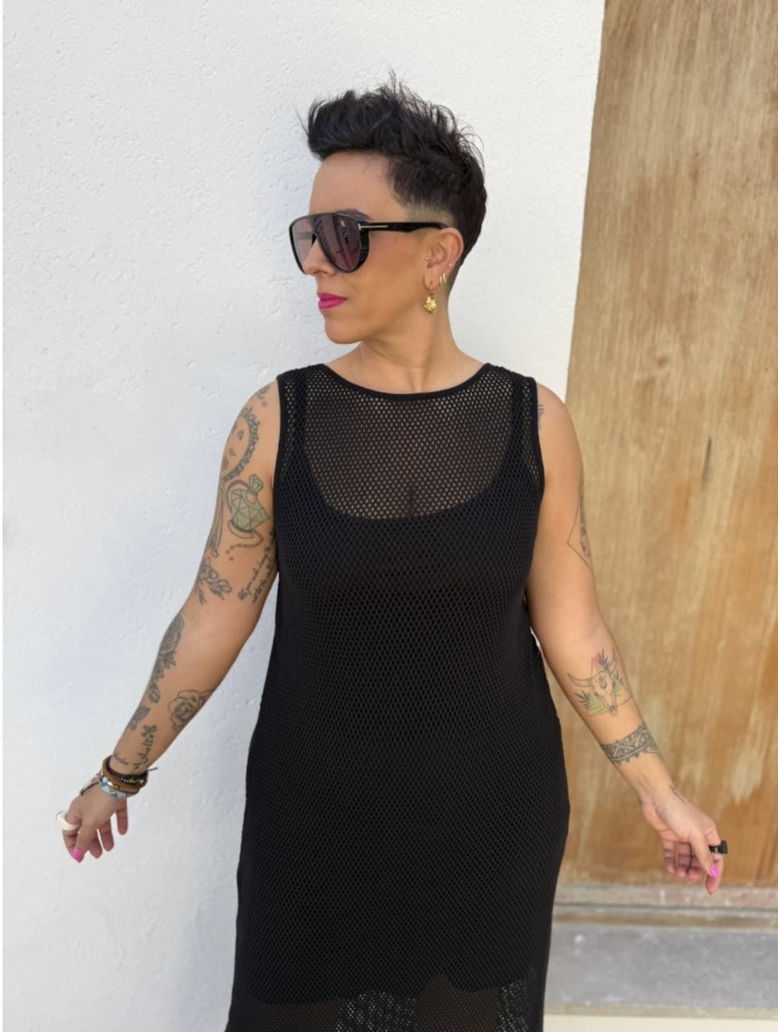 VESTIDO RED NEGRO MAD INFLUENCE - Imagen 2