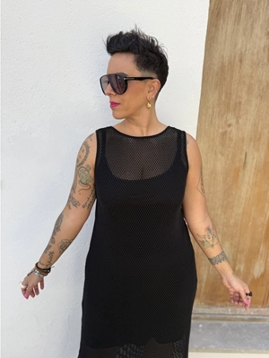 VESTIDO RED NEGRO MAD INFLUENCE - Imagen 2