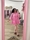 VESTIDO TROQUELADO ROSA - Imagen 1