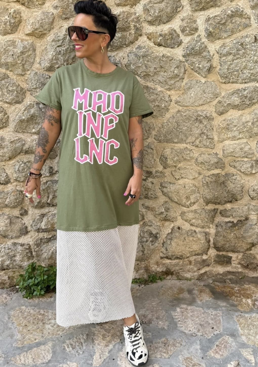 VESTIDO VERDE MAD INFLUENCE - Imagen 1