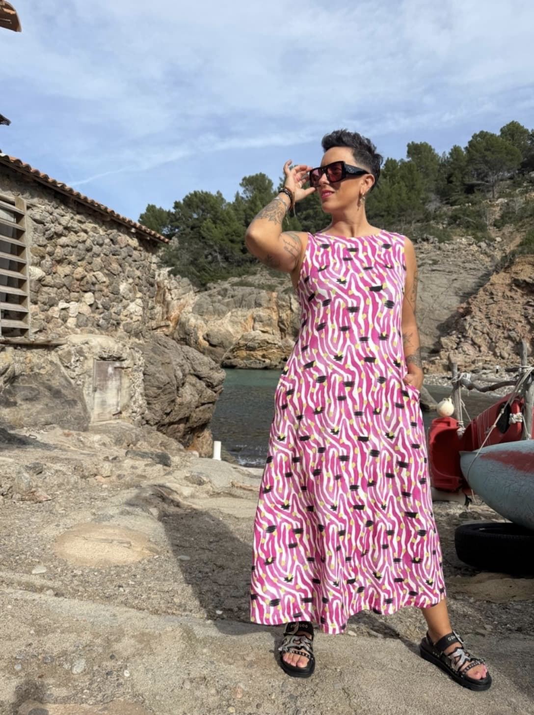 VESTIDO ZEBRA SUNSET MAD INFLUENCE - Imagen 1