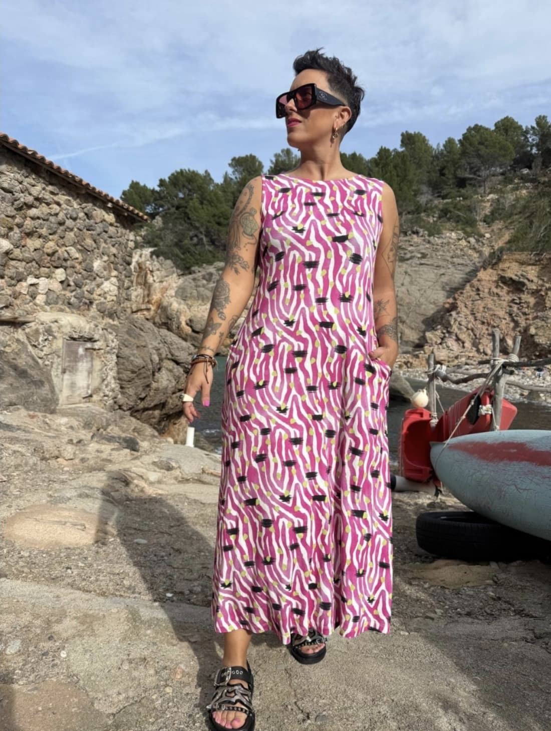 VESTIDO ZEBRA SUNSET MAD INFLUENCE - Imagen 2